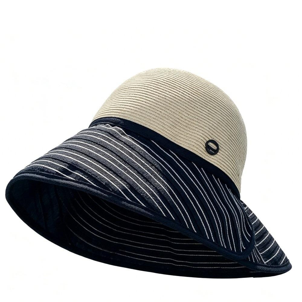 Sun Protection Straw Hat Foldable Beach Hat Sunshade Large Brim Bucket Hat  Travel