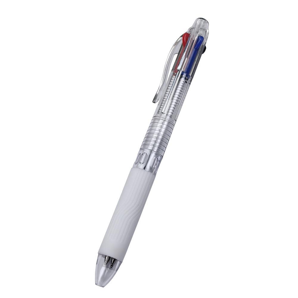 Four-color Ballpoint Pen Transparent Rod Multi-color Writing Pen New Gel Pen  School Office