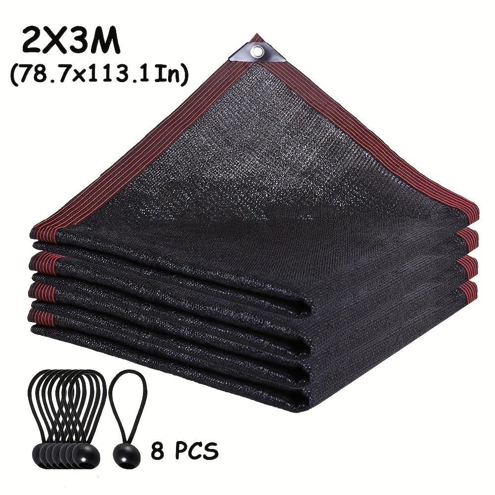 2*3m Black Uv Resistant Sunshade Net, Thickened And Encrypted Sunshade Net, Sun Insulation Outdoor Sunshade Cloth 2*3M