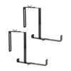 2Pcs Railing Planters Hooks Bird Feeder Hangers Railing Flower Holder Plant Hanger for Patio Porch Fence Railing Flower Baskets