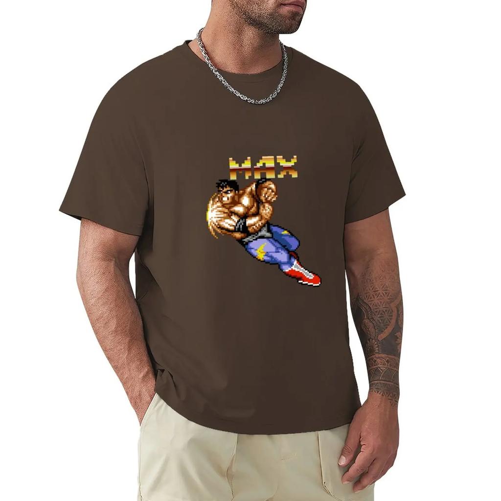 Max Thunder From Streets Of Rage 2 Tshirt For A Boy Customizeds Designer Shirts Customs Plain T Shirts Unisex