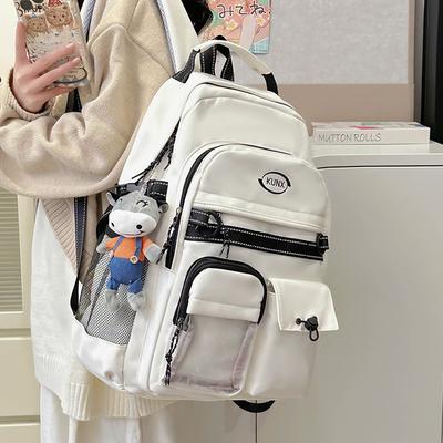 New Schoolbag Ins Niche College Style Junior High School Students Versatile Large-capacity Backpack College Backpack