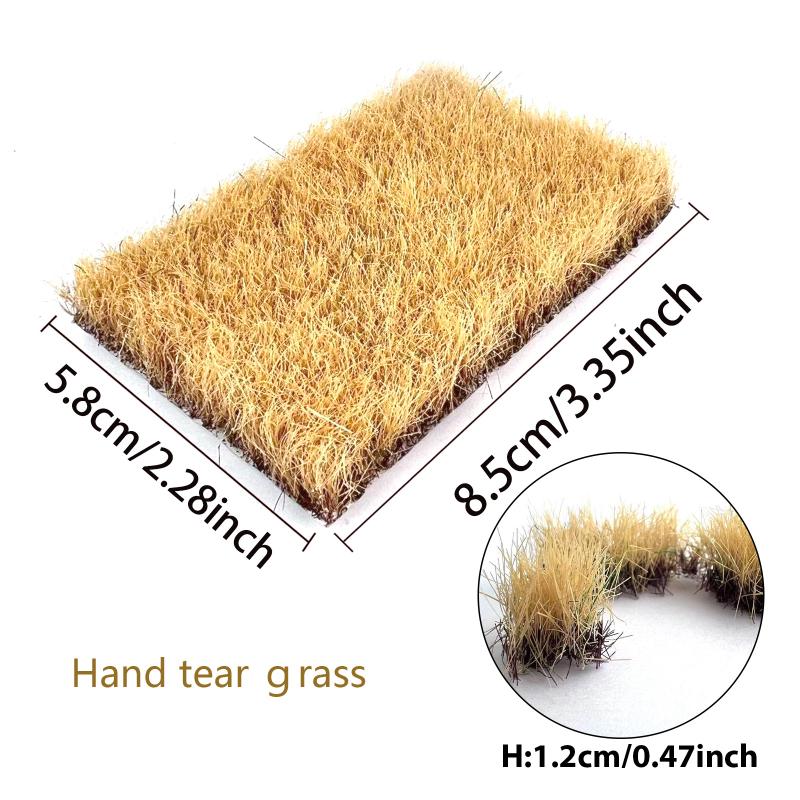 1,2 cm Simulationsrasen Rasenmodell Grasbüschel Pflanze Vegetation Plattform Dekor DIY Sandtisch/Eisenbahn/Gartenszenerie 1 Box