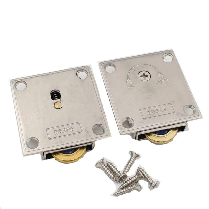 328 Sliding Door Up and Down Pulley Kitchen Cabinet Roller Bathroom Sliding Door Old-fashioned Pulley Furniture Hardware