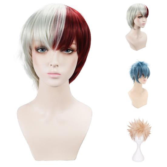 

Термостойкий короткий парик из синтетических волос, костюм для косплея, шиньон аниме