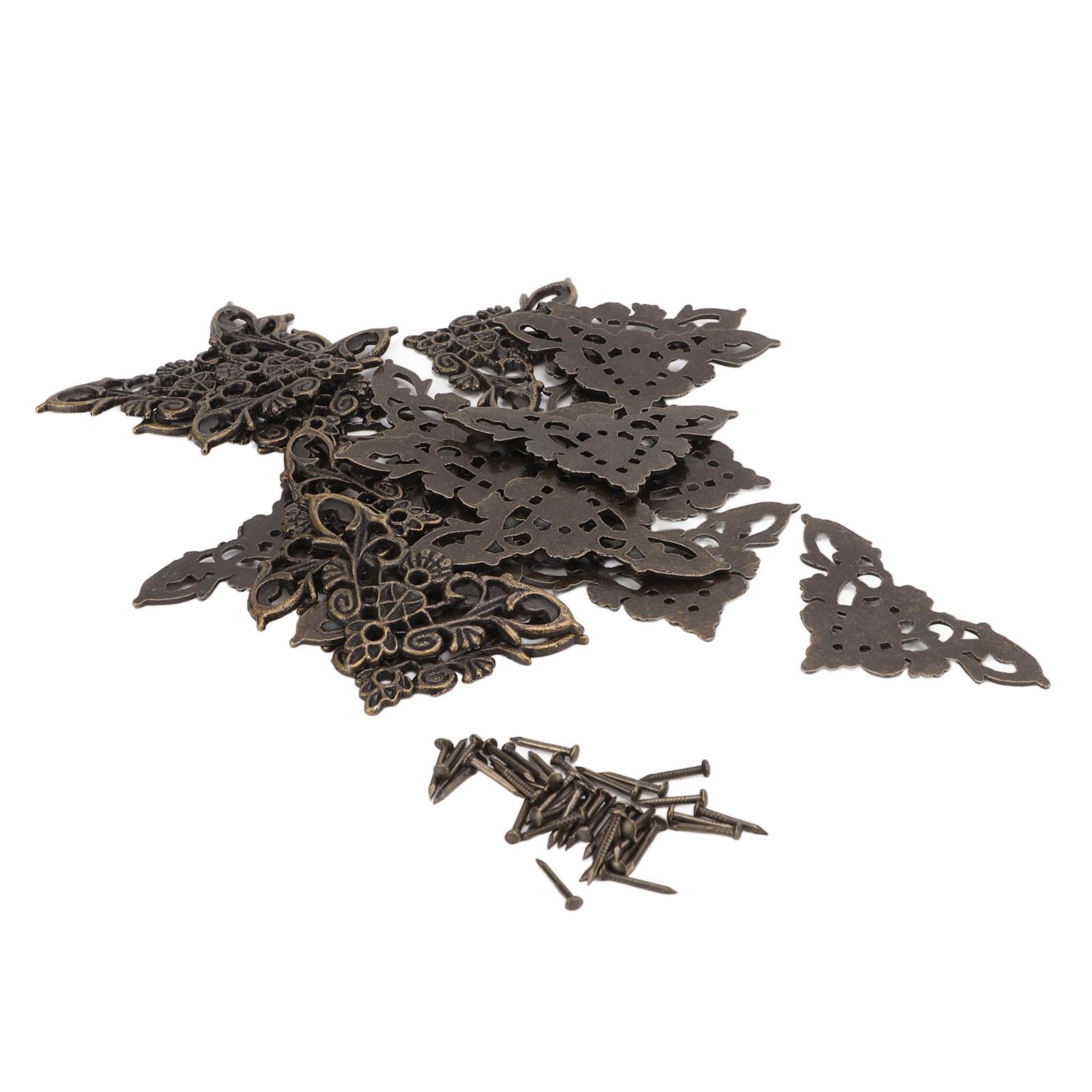 

20 шт. Защитный уголок из цинкового сплава, классический ретро-элегантный, изысканный, удобный угловой шкаф