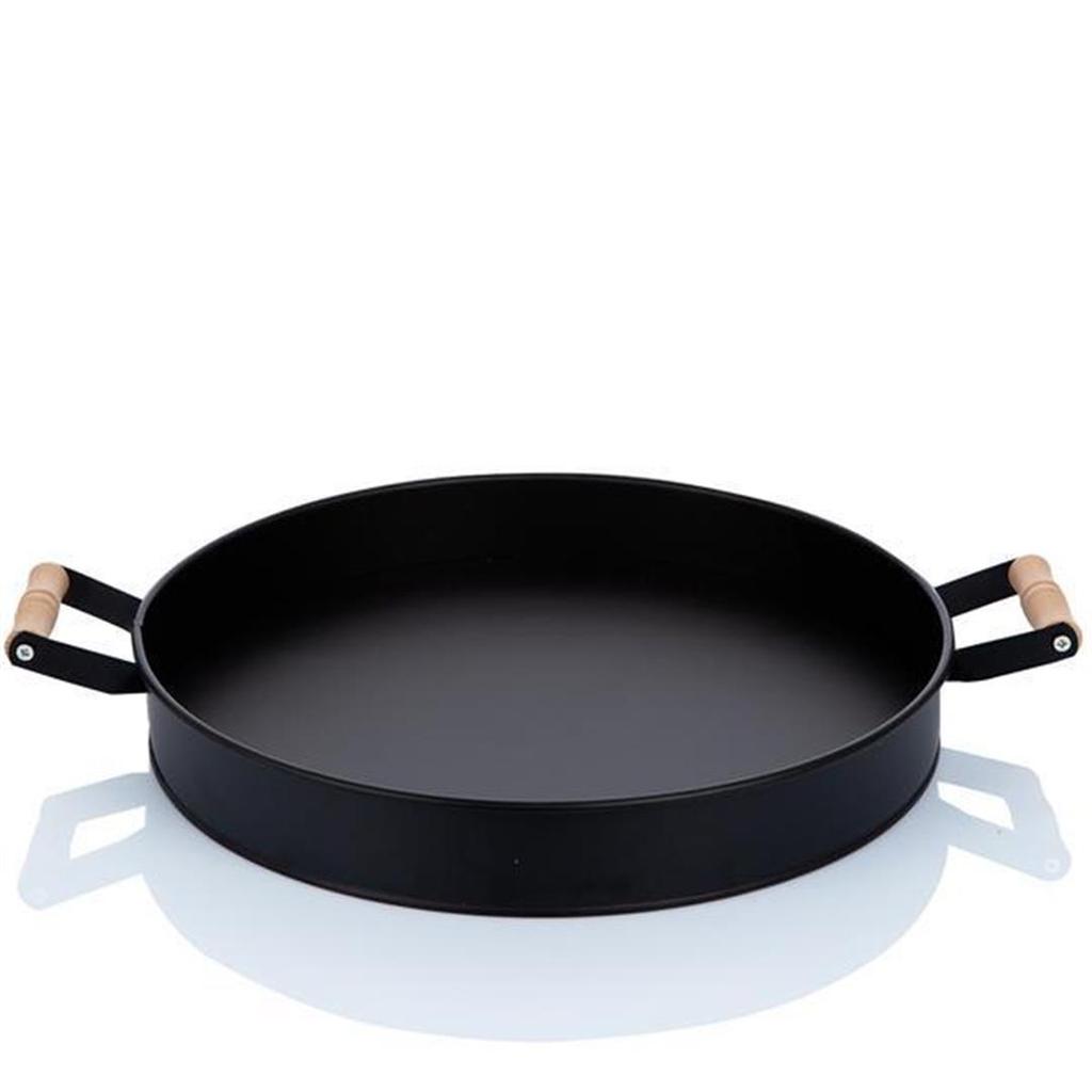 Vassoio rotondo Evstyle Village Nero 38 cm