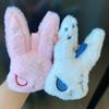 Fluffy Gothic Rabbit Compact Stitched Bunny Bag Pendant Halloween Plushie  Cosplayers