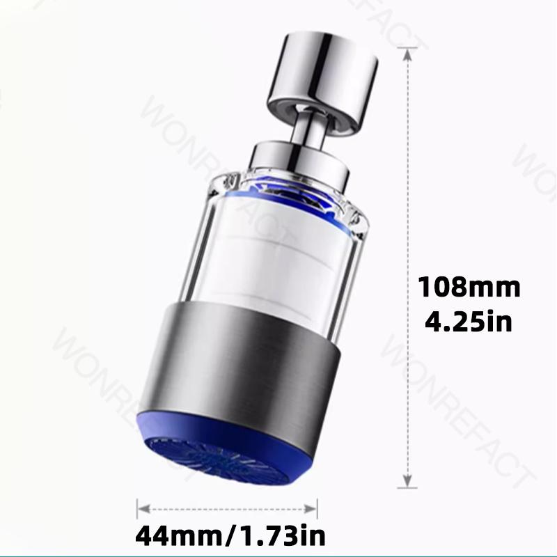 Faucet Filter Nozzle Household Kitchen Water Purifier Splash Proof Extender Vegetable Sink Water Purifier Dual Mode