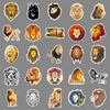 50 Lion Doodle Personalized Cartoon Animal Children's DIY Skateboard Mobile Phone Case Suitcase Stickers Waterproof