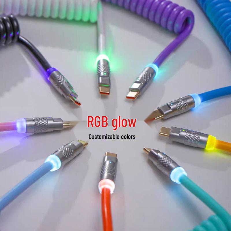 8K RGB Mechanical Keyboard with Magnetic Switch, Fast-Charging Coiled PU Aviator Data Cable