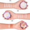 5 Color Flower 3D Highlighter Eyeshadow Powder Face Makeup Palette Glow Shimmer Rainbow Highlight