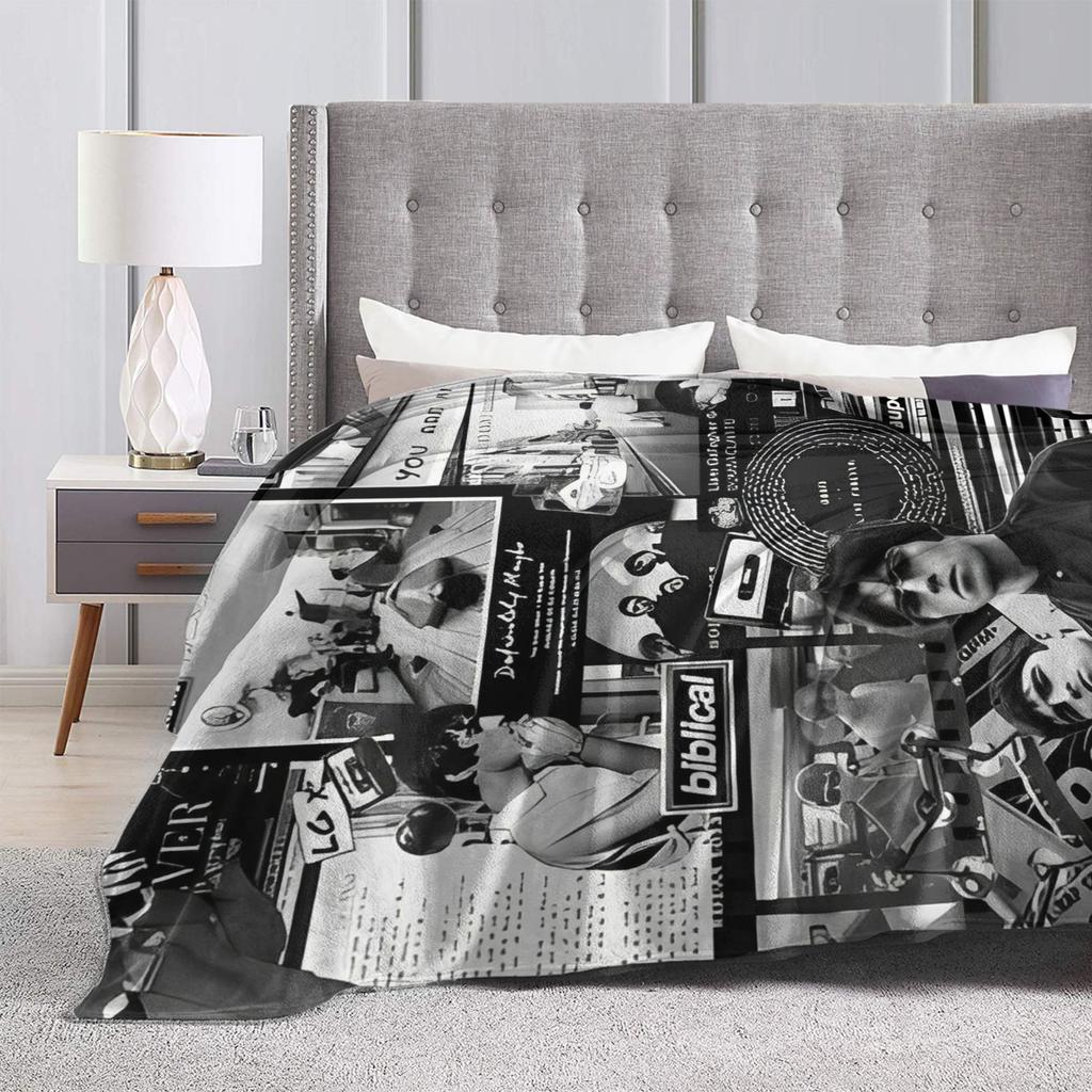 Ossis Band Flannel Blanket Soft Throw Blanket for Couch Bed Travel Office Pattern Bedspread Sofa Bed Cover