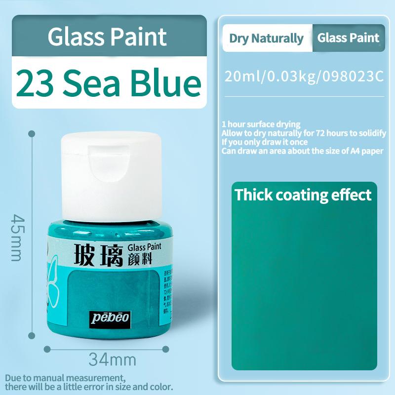 Waterproof Glass Paint 20/25ml Sun-Resistant Acrylic Paints For Artist Drawing Painting Pigment Hand Painted Glass Paint DIY