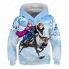 MINISO, Disney, Girl, Frozen, Sweatshirt, Anna, Elsa, Long Sleeve, Pullover, Autumn, Hoodie