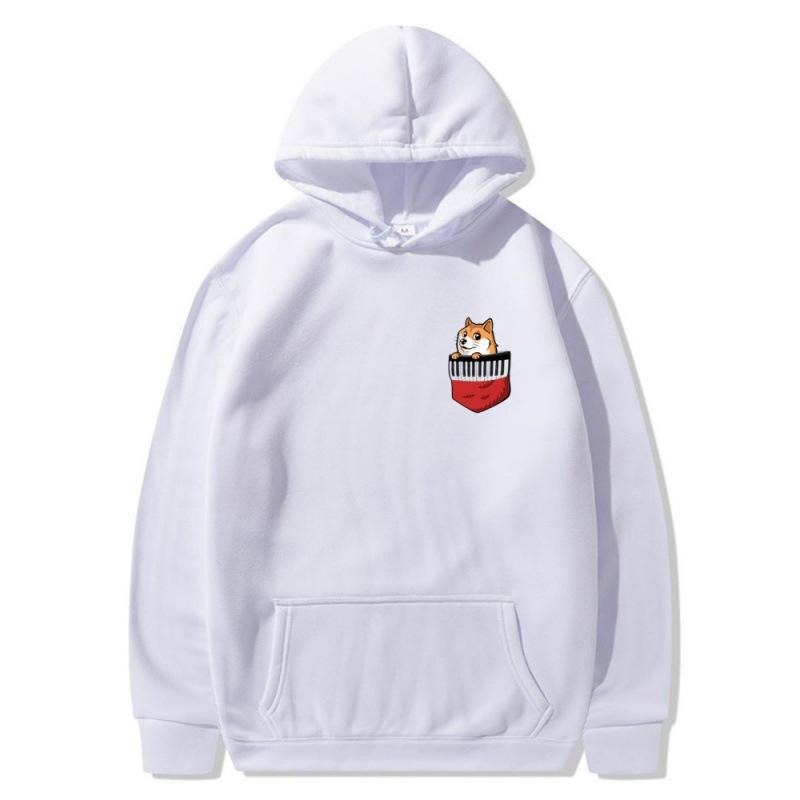 2025 trendy new pocket dog sweater spring and autumn men's and women's jackets street trendy hip-hop singer hoodie