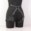 Punk Leather Thigh Harness Belt,Women Punk Belts PU Leather for Women, Waist Leg Garter for Party, Nightclub