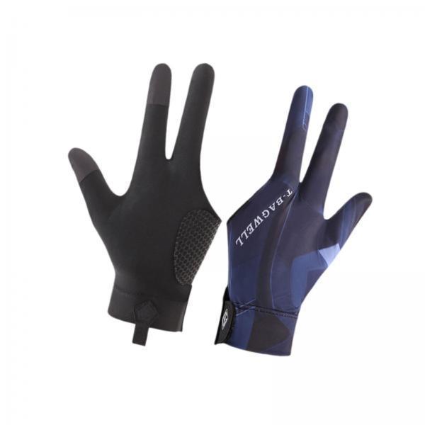 Billiard Gloves Adjustable 3 Finger Breathable Mesh Pool Mitts For Snooker And Cue Stick Practicing