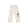 Logo Print Straight Leg Casual Pants Unisex Bottoms White SS22-525