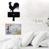 1pc Rustic Rooster Metal Key Hook for Outdoor and Indoor Use - Stylish Wall Decoration and Perfect Housewarming Gift