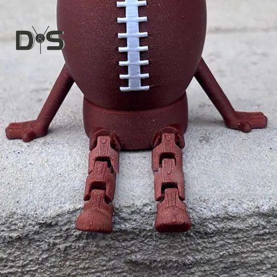 Tennis Model Ornament Golf Basketball Soccer Baseball Ball Figure Articulated Legs Display Model Office Desk Accessory