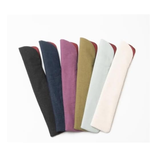 Kyoto Geibido Fan Case 23.5cm Men's Japanese Style Accessory Made in Japan Cotton Linen (Purple)