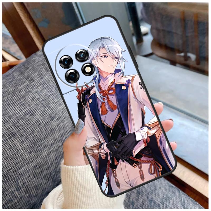 Genshin Impact Kamisato Ayato Case For OnePlus Nord CE 2 3 Lite 2T N10 N20 N30 Ace 8T 9RT 10T 10R 8 9 10 Pro 11 Coque