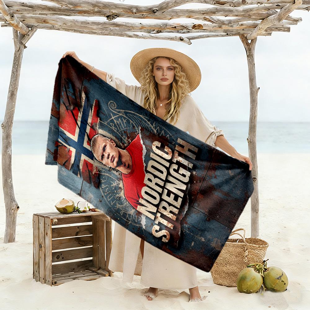 Football Players Celebration Beach Towel Soft Durable Quick-Dry Comfortable Lightweight