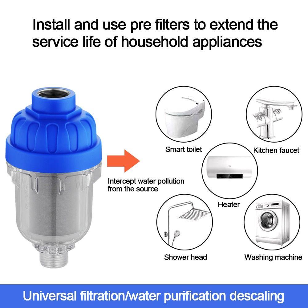 Stainless Kitchen Faucet Filter Purifier Output Pre-filter Water Heater Purification Fittings Shower Filter