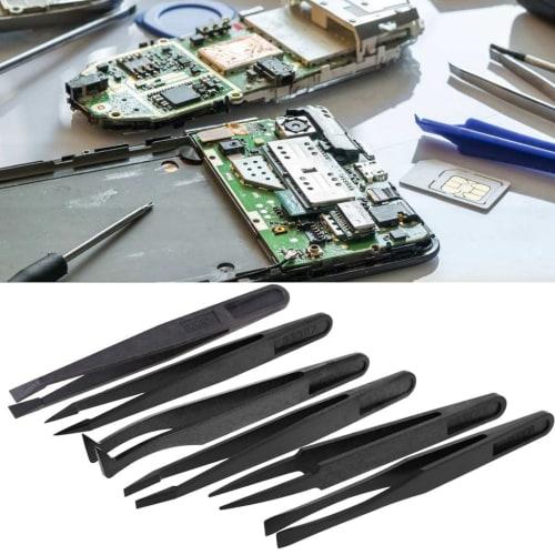 Multifunctional Plastic Tweezers Anti-Static Electronic Industry Maintenance Nail Tools Home & Kitchen for Health & Beauty