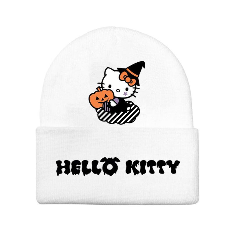 Halloween Printed Knit Cap For Winter Teens And Cartoon Enthusiasts