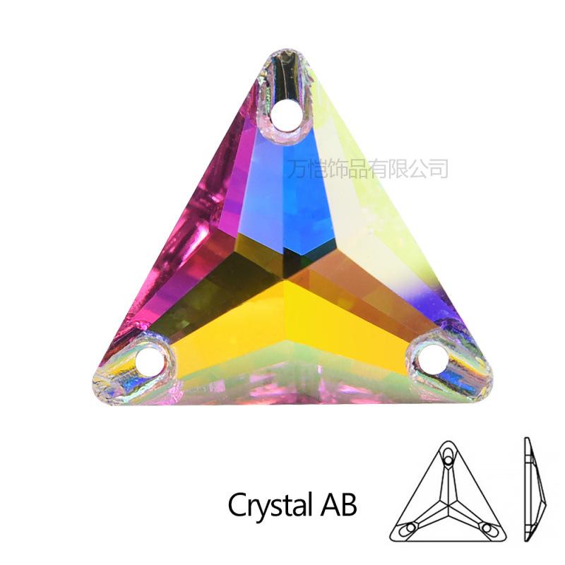 

Золотисто-белый Ab специальная форма ручного шва дрель, стекло плоское дно двойное отверстие ручной шов камень Diy плоская пряжка аксессуары для одежды 22mm 24pcs/box