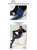 Plus Size Fleece-Lined High Waist Skinny Jeans for Women, Slim Fit Autumn Winter Pants