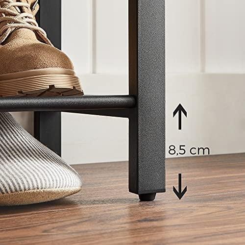 Półka Na Buty, Organizer Na Buty Z 3 Półkami Z Siatki, Do Przedpokoju, Salonu, Sypialni, Prosta Konstrukcja, Stabilna, W Stylu I