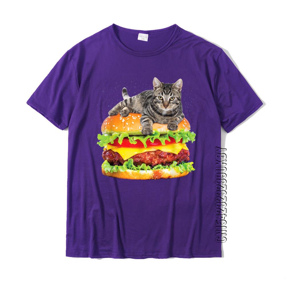 Hamburger Weltraumkatze T-Shirt Lustiges Kätzchen Tee Von Zany Brainy Baumwolle Party Oberteile T-Shirt Verbreitet Herren Oberteil T-Shirts Modisch