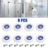 8pcs Shower Door Rollers With Screws Household Hardware Accessories 19/23/25mm Glass Door Shower Room Replacement Pulley