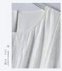 Women's White Cotton Linen Puff Sleeve Belted Midi Dress