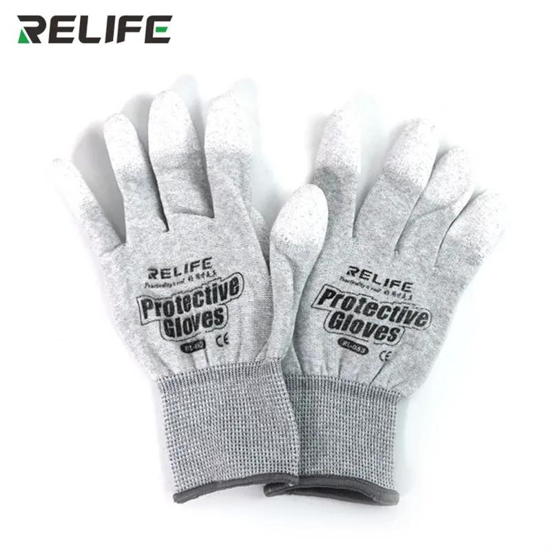 

RELIFE RL-063 Finger-coated Gloves for Mobile Phone Maintenance Anti-static Thickening Anti-skid Finger Protection