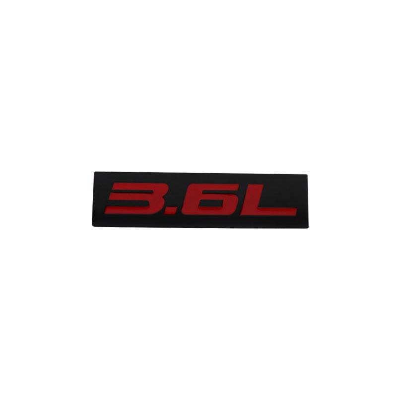 Premium 3.6L 3.6 L for Universal car Engine Hood Fender trunk Tail Rear Bonnet Nameplate Decal Emblem Badge Sticker
