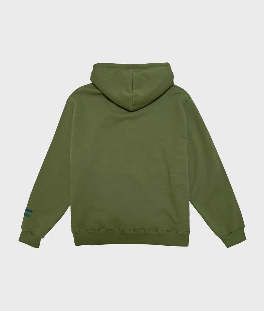 Zipper Pocket Hoodie (Khaki)