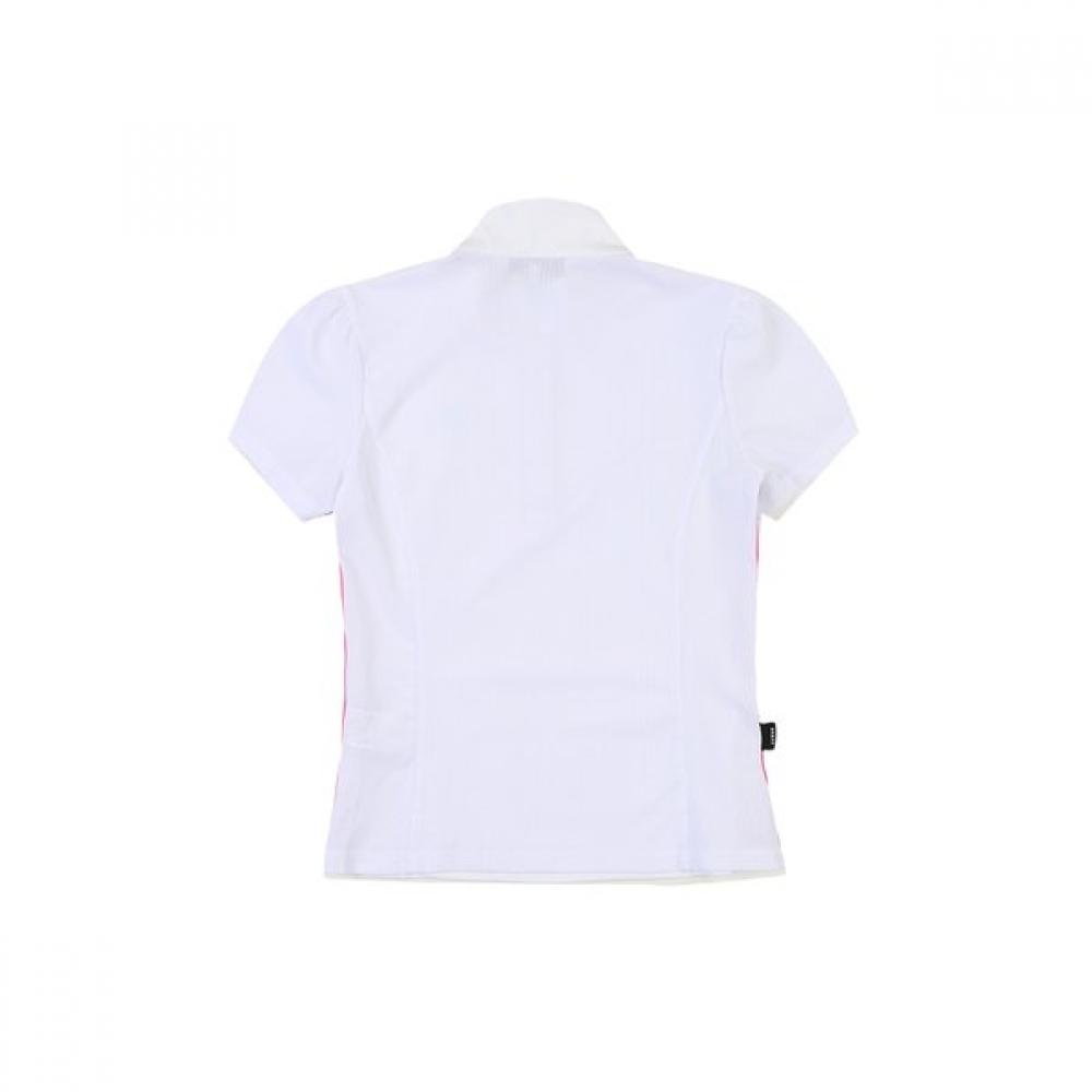 Onoff Women S FronT Zip High Neck FuncTional T ShirT Of9104la whiTe