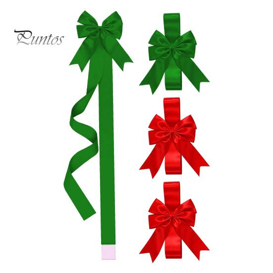 

4 шт. рождественские ленты для шкафа, банты, большие дверные ленты, банты, праздничные принадлежности для кухни, декор мебели для дома красный/зелёный