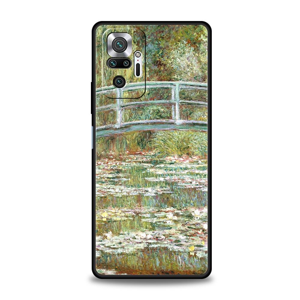 Claude Monet Impressionism Painter Phone Case For Xiaomi Redmi Note 14 13 5G 10 11 12 Pro Plus 4G 14C 13C 12C 10C Black Cover