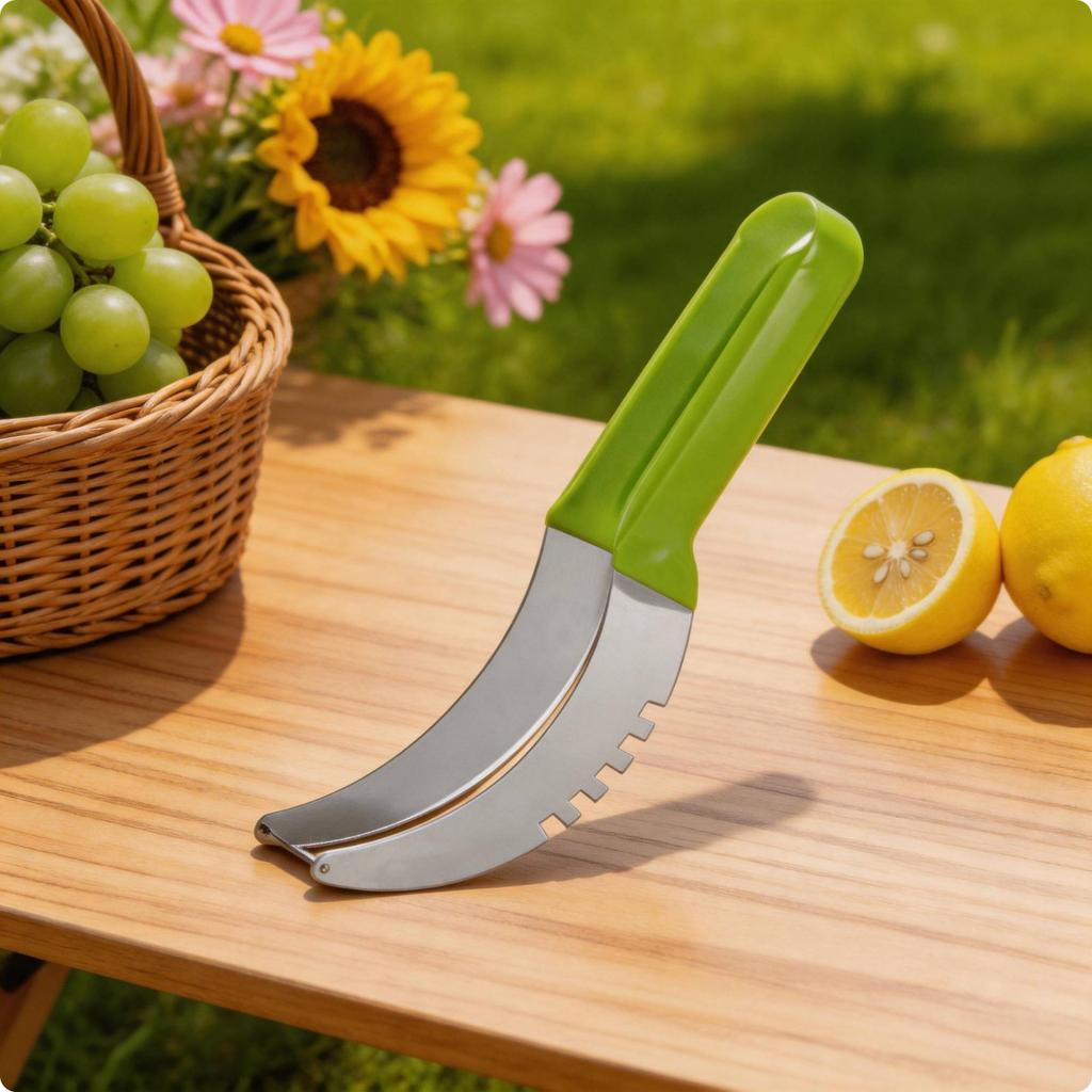 Watermelon Cube Cutter Easy To Clean Watermelon Slice Tool Melon Cutter Scoop Sharp Blade Melon Cutter Dishwasher Safe for Home