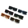  Ins Popular Fashion Square Women Luxury Sunglasses Shades UV400 Retro Men Punk Dark Blue Sun Glasses
