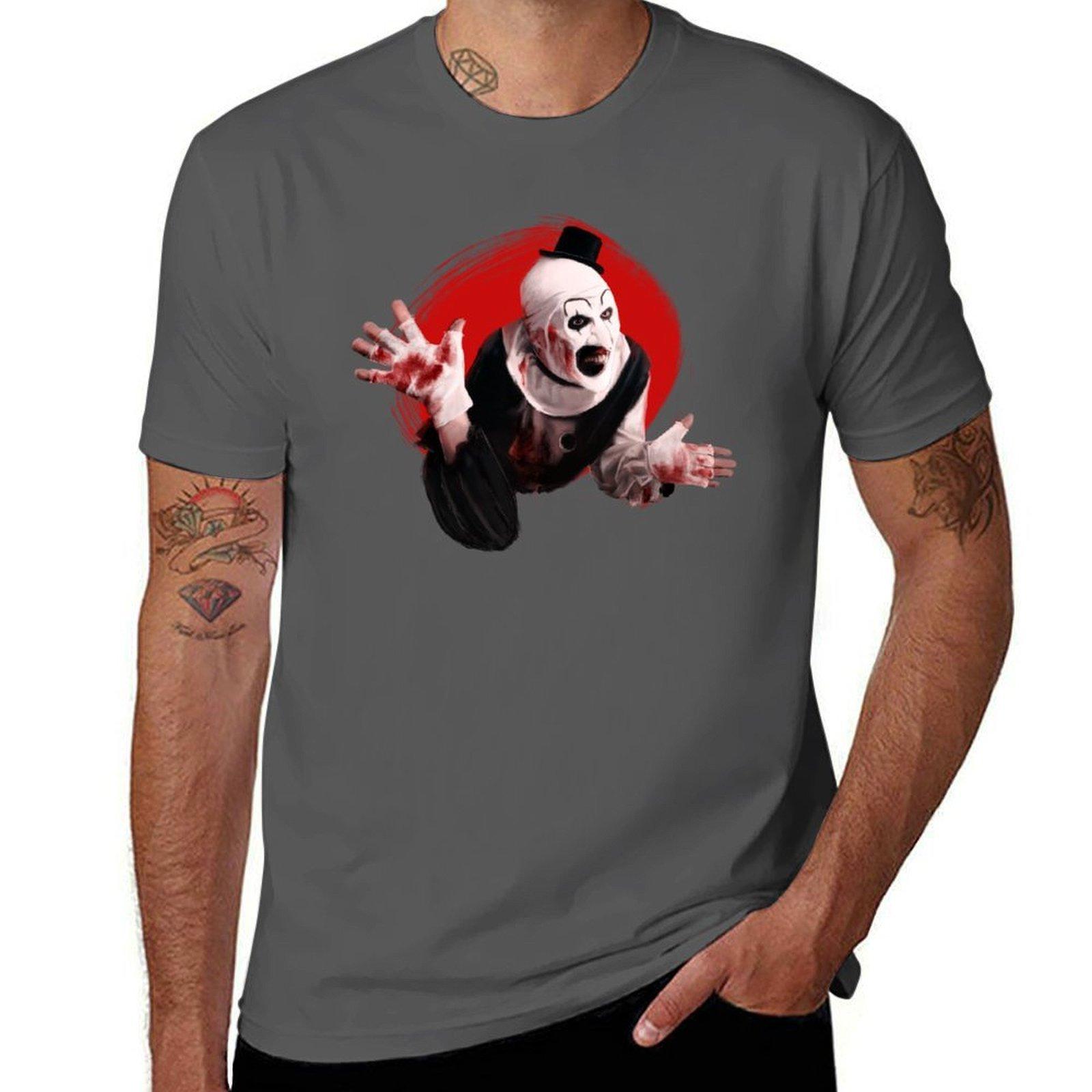 

Art the Clown the creepy waving for you TShirt Soft AntiShrink Cotton Tee 4XL