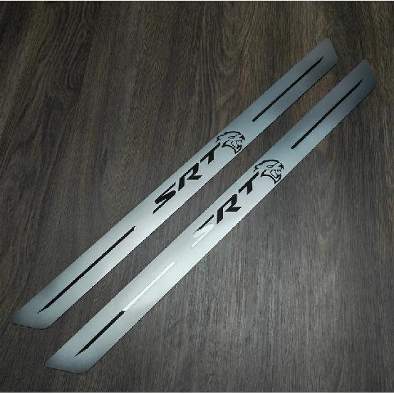 

Car Stainless Steel Door Sill Scuff Plate Stickers For Dodge Challenger 2014-2024