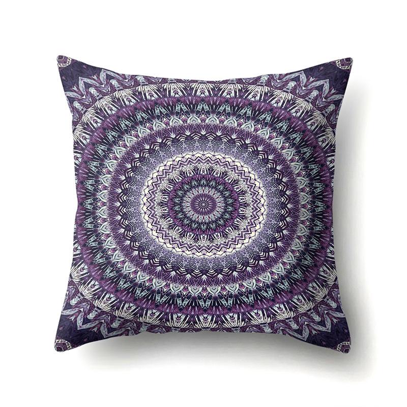 American Retro Ethnic Bohemian Polyester Pillow Case Car Decoration Home Printed Waist Rest Pillow Case