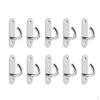 10xStainless Steel Ceiling Hooks Wall Mouted Hook Hangers Pad Eye Plate M5