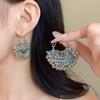 Vintage Diamant besetzte Wassertropfen Quasten Ohrringe, Bohème Stil neue Ohrringe, personalisierte und kreative Schwerindustrie Ohrringe